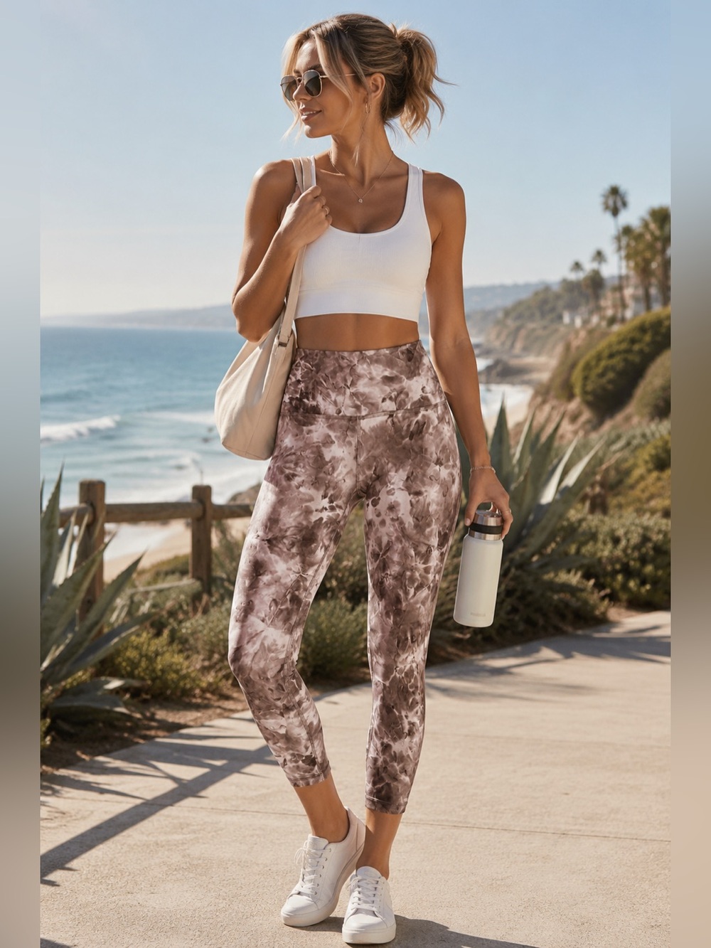 Lululemon Align High-Rise Leggings in Brown Print